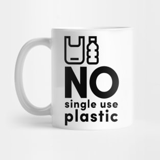 No to Single Use Plastic Mug